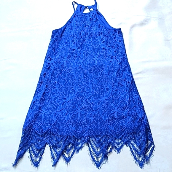 love, Fire Dresses & Skirts - SALE...Love Fire EUC cobalt blue dress size small, Halter Top Style...